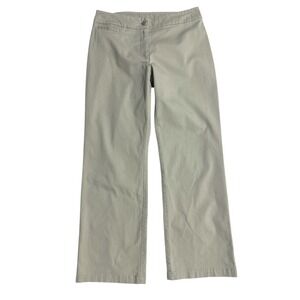 Eileen Fisher Petite Khaki Pants Straight Leg Career Casual Size PP (2P - 4P)‎